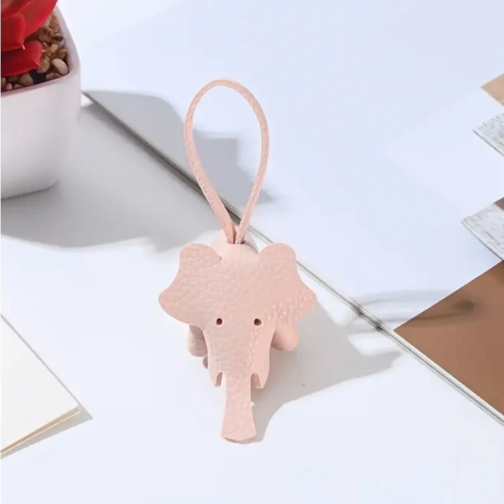 Elephant Bag Charm/Keychain  - Blue, Pink, Brown